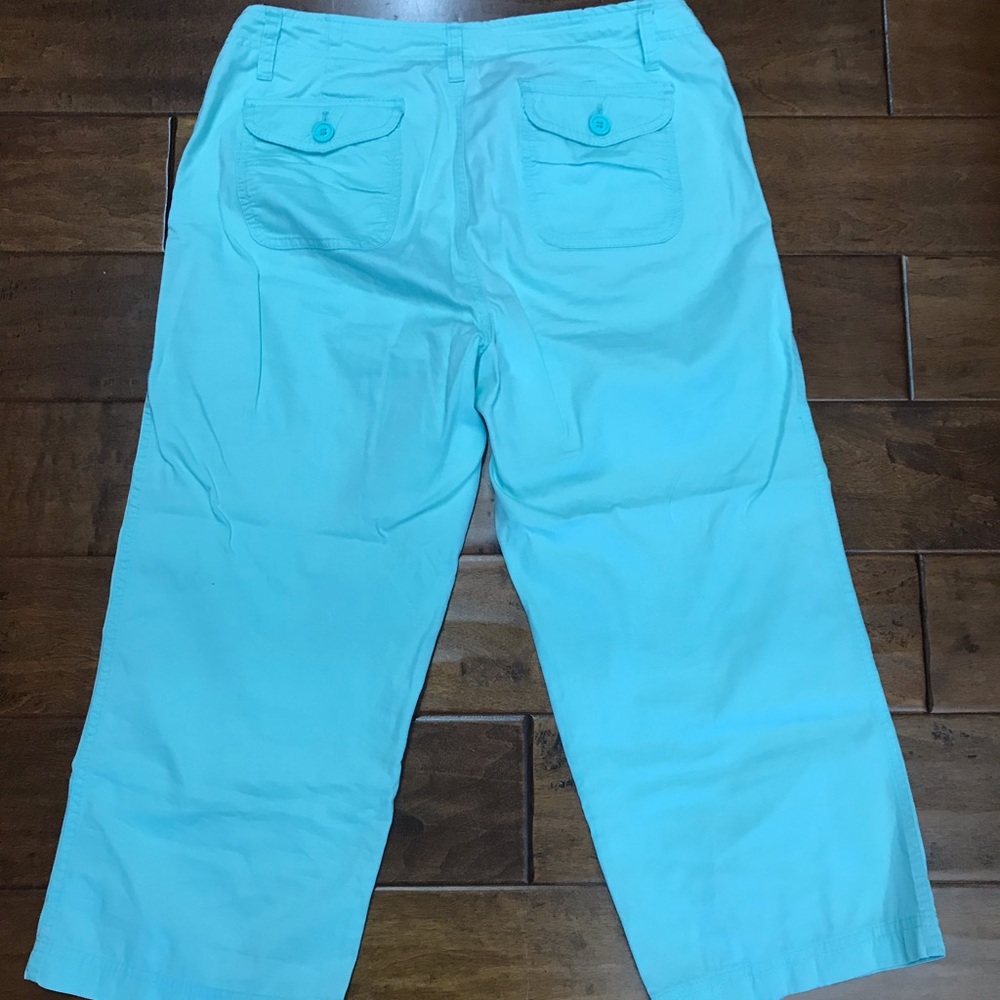 Gap Tiffany green Capri size 8 - Picture 4 of 5